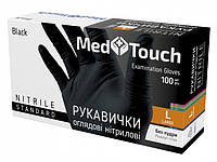 Med Touch Перчатки нитриловые, L (100 шт.) Black