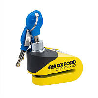 Мотозамок з сигналізацією Oxford Quartz XA10 Alarm Disc Lock Yellow на гальмівний диск (LK216)