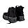 Черевики жіночі Woman's heel із екозамші маломірні чорні, фото 3