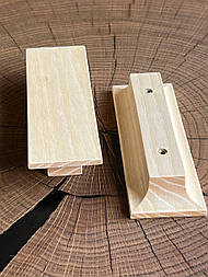 Меблева ручка з дерева прямокутна 120*40 мм