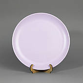 Тарілка кругла лаванда керамічна матова 25 см ВЕЛИКА столова тарілка Блюдо