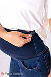 Джинси з високою спинкою для вагітних FLORENCE темно-сині, фото 5