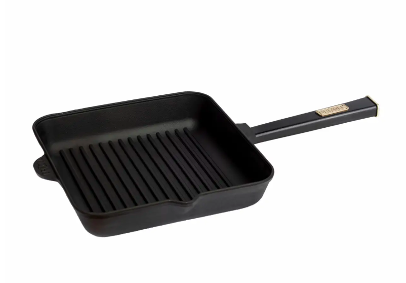 Сковорода-гриль Brizoll Optima Black чавунна 28x28 см (O282850G-P1)