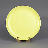 Тарілка кругла жовтий керамічна матова 25 см ВЕЛИКА столова тарілка Блюдо
