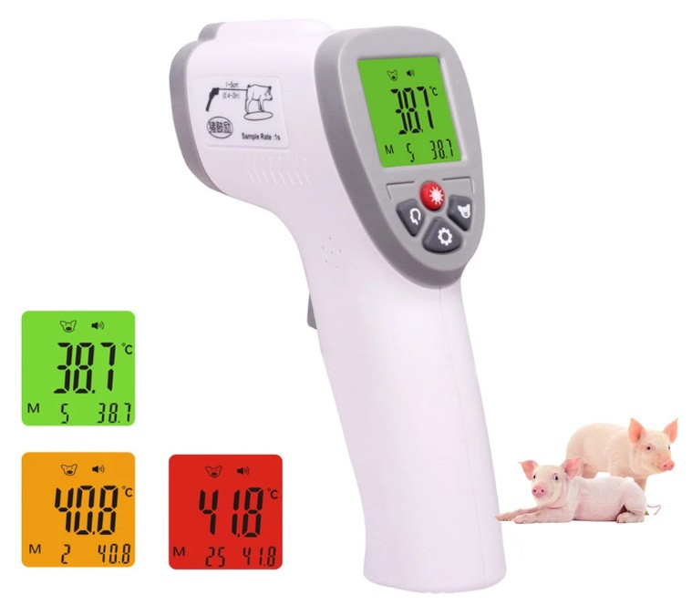 Термометр ветеринарний, безконтактний YDS 8806 для тварин (32.0-45.0℃), предметів (0 +100℃)