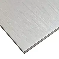 Матові анодовані алюмінієві листи з кольоровим покриттям — срібло матове браж товщина 1 мм