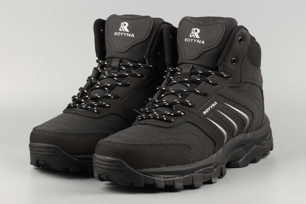 Черевики унісекс чорні Royyna 063D-2-6 жіночі Ройна Бона Bona Розміри 36 38 40