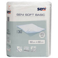 Пелюшки гігіенічні Seni Soft Basic 60x60 см 30 шт (590051692308)для немовлят та дорослих
