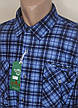 Чоловічі сорочки фліс Hetai vd-0006 класична синя, картата чоловіча сорочка, тепла чоловіча сорочка фліс, фото 9