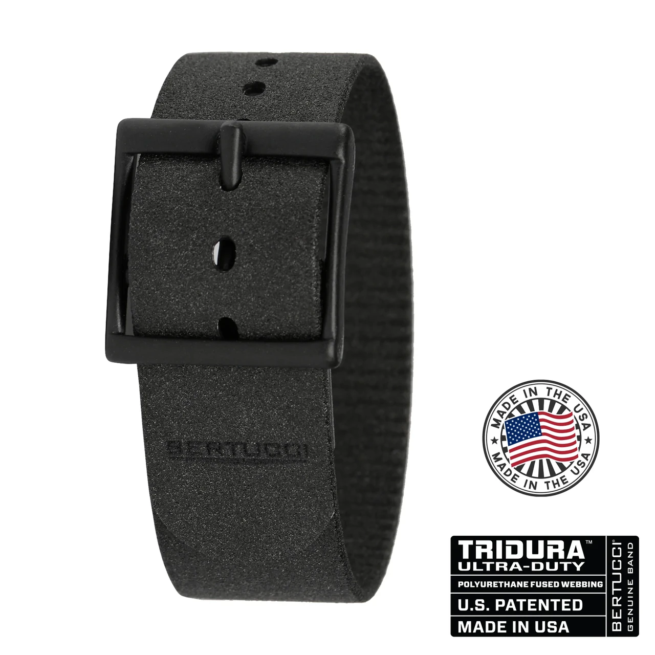 Ремінець Tridura™ Ultra-Duty Band bertucci #105 - Black Tridura™ band, 1" - 26 mm size for A-4 & A-5 Cases, фото 1