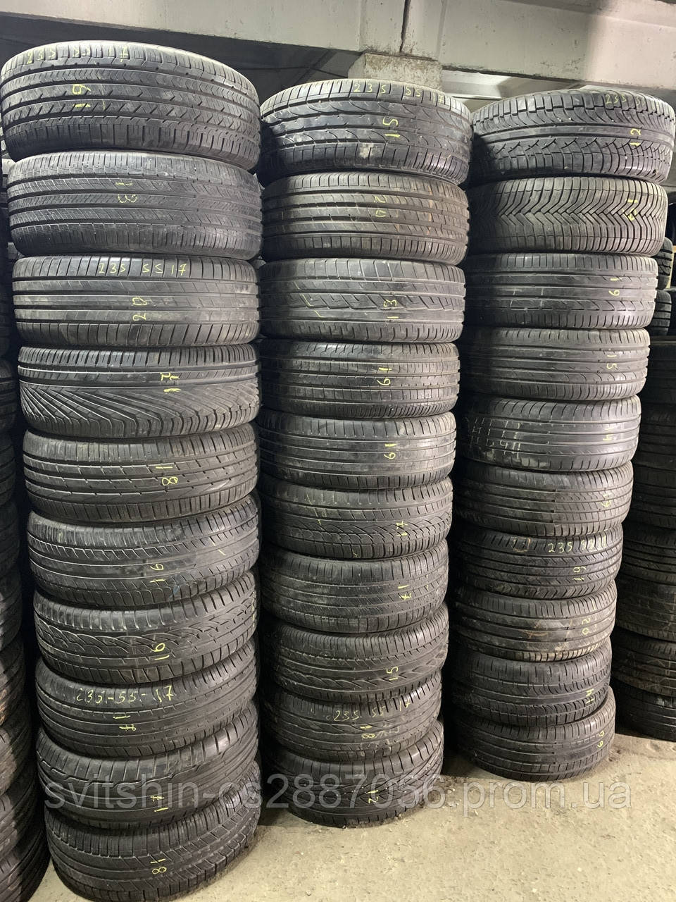 Розпаровки літо 235/55R17 Pirelli, Continental, Yokohama в асортименті