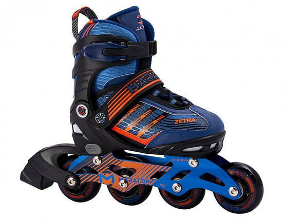 Ролики Maraton Zetra S M L дитячі із системою регулювання на 4 повних розміри, фото 3