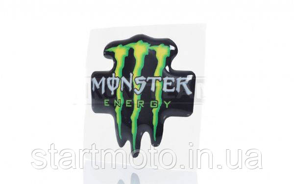 Наклейка Логотип MONSTER ENERGY (65‑65mm) Силикон — Купить Недорого на ...