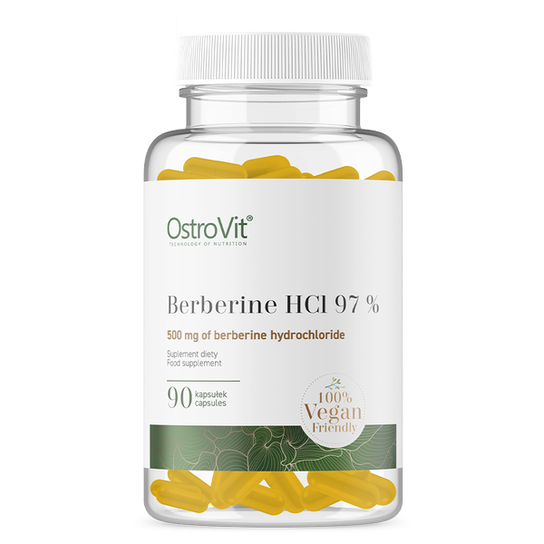 Berberine HCl 97% Vege OstroVit 90 капсул, фото 1