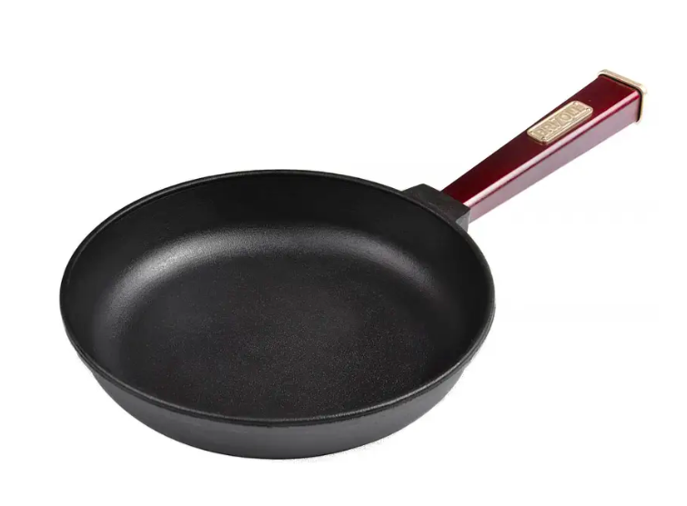 Сковорода Brizoll Optima Bordo чавунна з ручкою 24 см (O2440-P2)