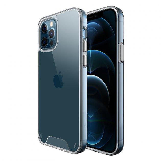 Протиударний силіконовий чохол Space для iPhone 12 Pro Max Прозорий