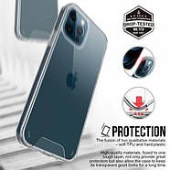 Протиударний силіконовий чохол Space для iPhone 12 Pro Прозорий, фото 4