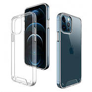 Протиударний силіконовий чохол Space для iPhone 12 Pro Прозорий, фото 8