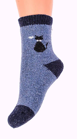 Шкарпетки вовняні дитячі всередині з махрою , на ногу 16-19 см