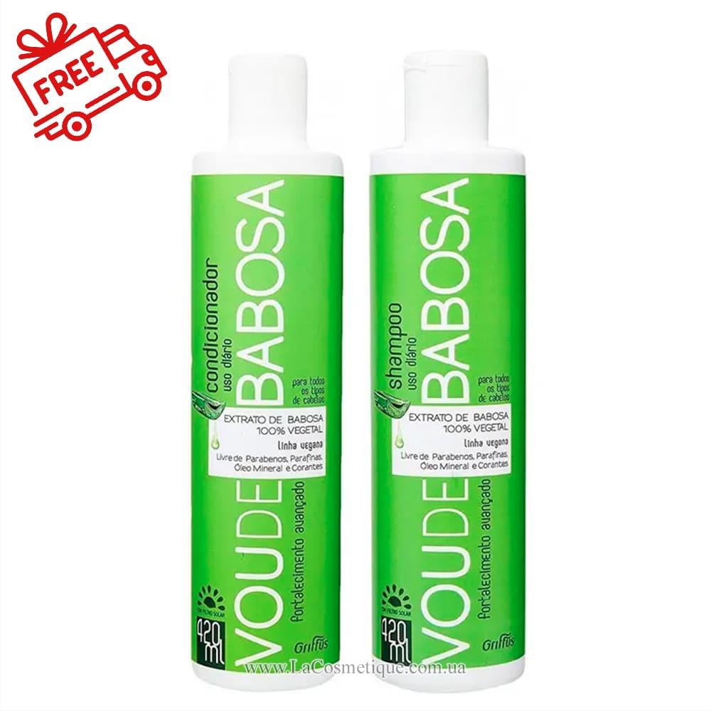 Набір для зміцнення та оздоровлення волосся Griffus Vou de Babosa Shampoo+Condicionador Griffus Vou de Babosa