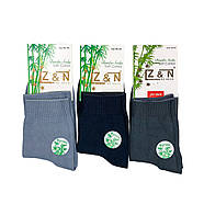Чоловічі середні бамбукові шкарпетки Z&N (асорті), фото 2