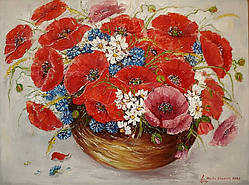 Картина "Натюрморт з польовими квітами"