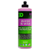 Шампунь для мойки, защиты и блеска 3D Wash N Wax Shampoo 500 мл