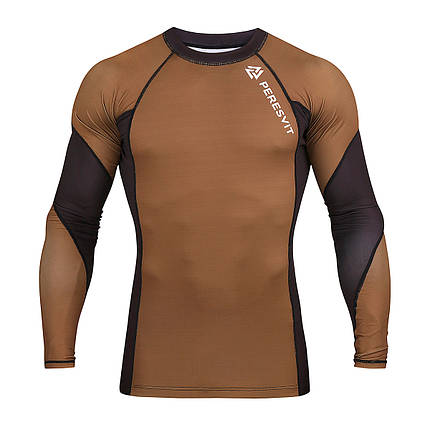 Рашгард лонгслів чоловічий Peresvit Core Long Sleeve Brown, фото 2