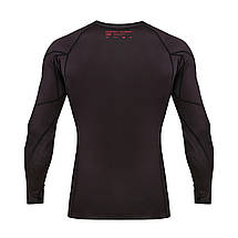 Рашгард лонгслів чоловічий Peresvit Core Long Sleeve Black-Red, фото 2