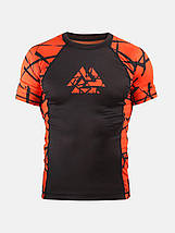 Рашгард з коротким рукавом чоловічий Peresvit Rival Rashguard Orange Shortsleeve, фото 3