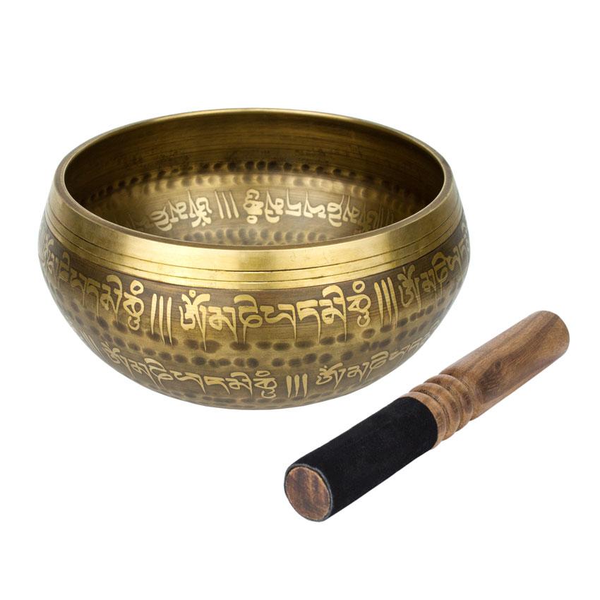 Тріскаюча чаша Тибетська Singing bronze 17/17/8,4 см Бронзовий (26594)