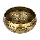Тріскаюча чаша Тибетська Singing bronze 17/17/8,4 см Бронзовий (26594), фото 5