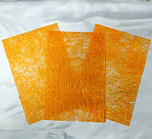 Сизаль для декора, пресована, 20х30 см, Помаранчевий