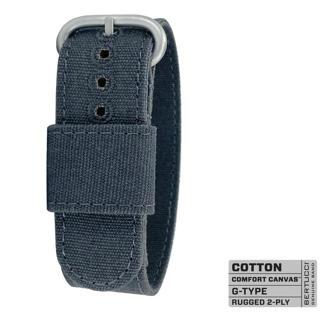 Ремінець G-Type Comfort Canvas bertucci #297 - Faded Black Comfort Canvas™ - 7/8" - 22 mm size for A-2, A-3, A-6, B-1, D-1 & G-1 C, фото 1