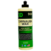 Жидкий воск 3D Carnauba Wax 500 мл. Для глубокого блеска и защиты