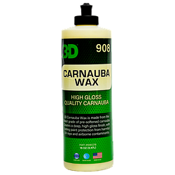 Рідкий віск 3D Carnauba Wax 500 мл. Для блиску та захисту поверхнонь