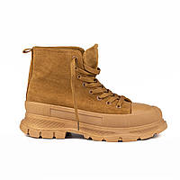 Черевики Woman's heel із екозамші маломірні руді О-933