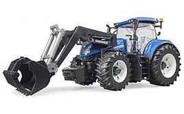 Іграшка Bruder трактор New Holland T7.315 з навантажувачем 1:16 (03121)