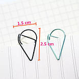 Скріпка фігурна Крапля різнокольорова, фото 2