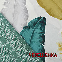 Тканина для постільної білизни Бязь "Gold" Lux GL4676 (A+B) - (50м+50м) пір'я на світлому з компаньйоном, фото 5