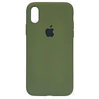 Чохол Silicone Full Cover для Apple iPhone X / XS Army Green