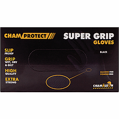 Рукавички нітрилові чорні Сhamaleon Super Grip, M