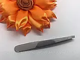 Пінцет для брів ручної роботи, скошений, фото 2