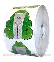 Форма для нарощування нігтів широка YRE, зелений лист, 1шт