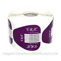 Форма для нарощування нігтів широка YRE, фіолетова, 1шт