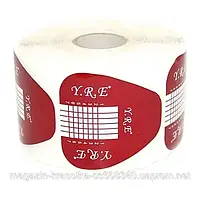 Форма для нарощування нігтів широка YRE, коричнева, 1шт