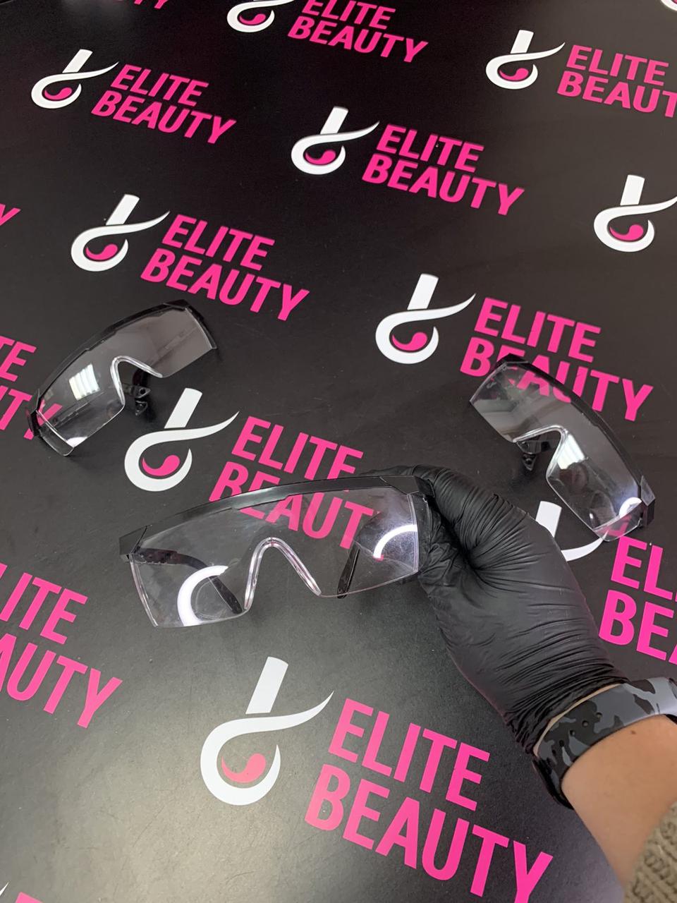 Окуляри для майстра манікюру, захисні чорні