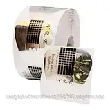 Форма для нарощування нігтів широка YRE, срібло,  500 шт/рул, фото 2