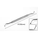 Набір інструментів для догляду за нігтями на ногах 3шт двосторонні врослий ніготь на нозі, фото 4