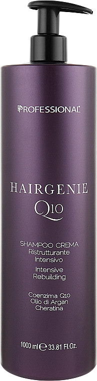 Крем-Шампунь для відновлення волосся Professional Hairgenie Q10 Shampoo Cream (10000 мл)
